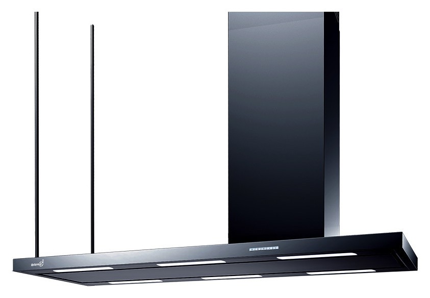 Baraldi 01ELEIS116BL DX80 Elea Isola Campana de isla cm. 116 chimenea