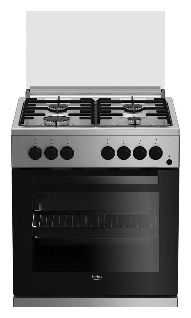 Beko FSE 62110 DX La cocina de la base de acoplamiento de 60 cm - acero  inoxidable 4 + 1 quemador horno eléctrico | Vieffetrade