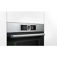 Bosch CMG676BS1 Serie 8 Microwave combined compact oven cm. 60 - pirolitic  glass black / inox | Vieffetrade