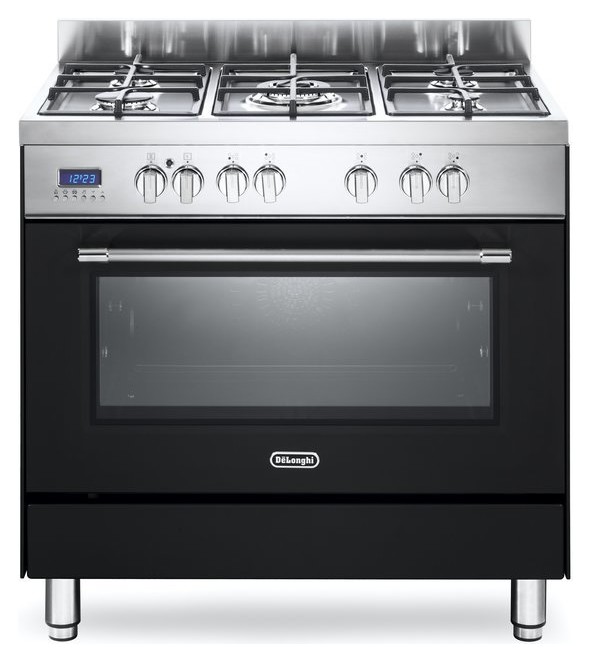 De Longhi PRO96MAED PRO 96 MA ED Professional Approach kitchen - 90 cm - 5  gas burners - black | Vieffetrade