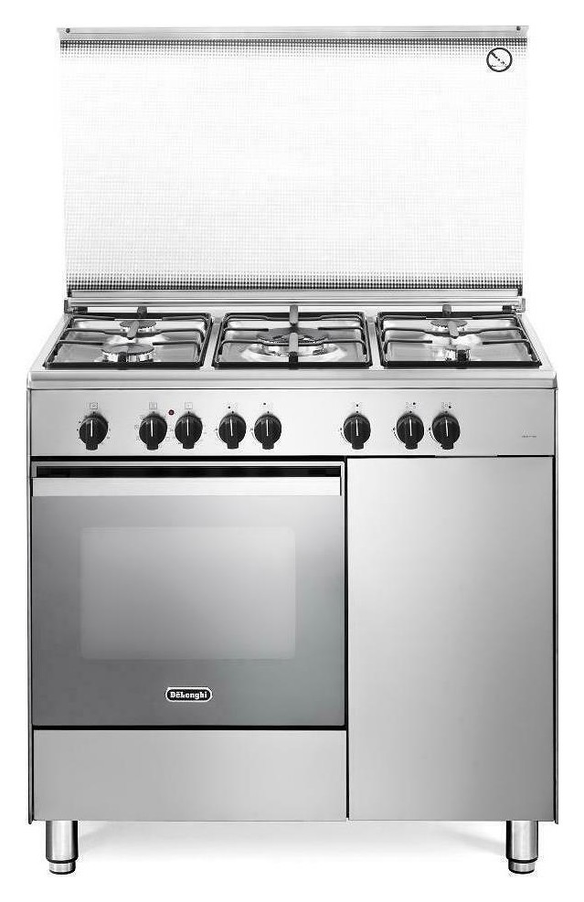 De Longhi DEMX 96 B5 ED Design Kitchen accosto cm. 90 - 5 burners + 1  electric oven - stainless steel | Vieffetrade