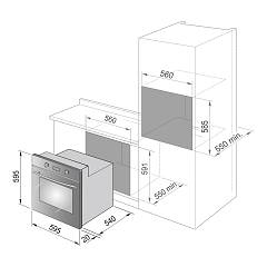 De Longhi FLM 6 RO ED Family Electric oven 60 cm - copper | Vieffetrade