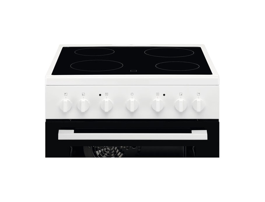 Electrolux LKR620002W Approach kitchen 60 cm - 4 electric plates + 1  electric oven - white | Vieffetrade