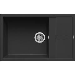 Unterbau-Küchenspüle Aus Edelstahl | 76,2 X 48,2 Cm | Schwarzes Nano-PVD Finish | Inkl. Schneidebrett & Zubehör
