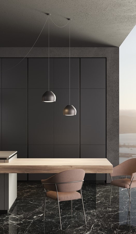 Falmec Sophie Lamp Kacl 162 J4f Suspension Lamp In Anthracite Painted Metal O 22 Cm Vieffetrade