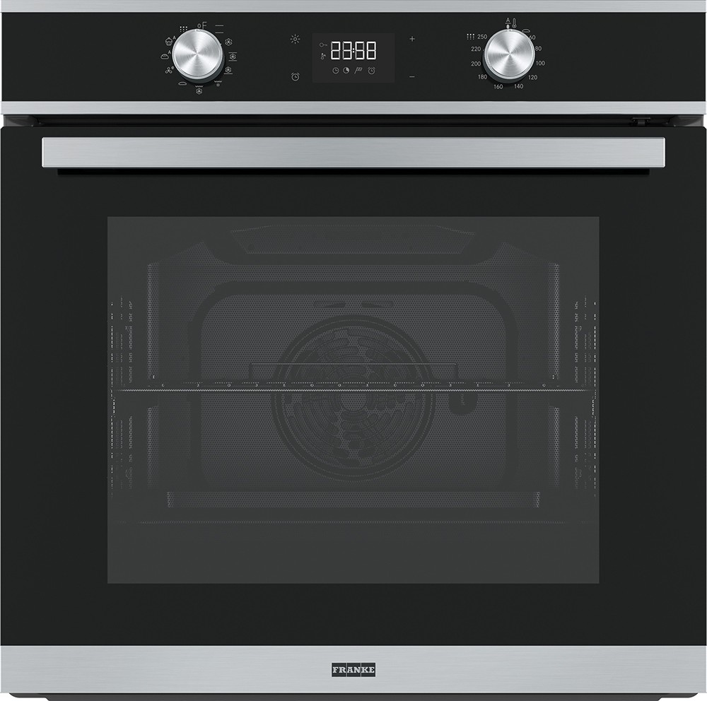 Franke FSM 97 P XS 116.0606.096 Smart Pyrolytic multifunction electric oven  60 cm - satin stainless steel / black crystal | Vieffetrade