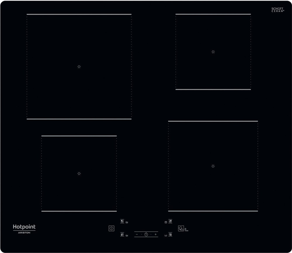 Hotpoint Ariston HQ 2260S NE Induction hob cm. 60 - black ceramic glass |  Vieffetrade