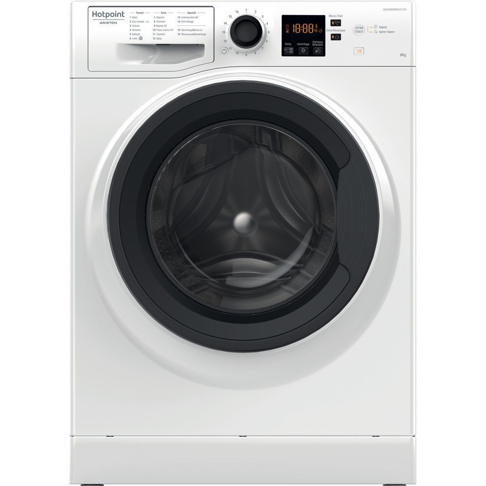 Hotpoint Ariston NF824WK IT Washing machine cm. 60 - capacity 8 kg - white  | Vieffetrade