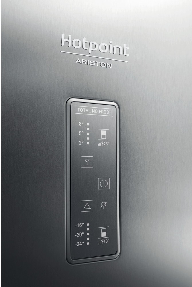 Hotpoint Ariston HA70BE72X Réfrigérateur sur pied avec congélateur - cm.  70h. 195 - lieutenant 462 - acier inoxydable | Vieffetrade