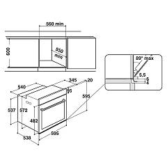 Hotpoint Ariston FI9 891 SP IX HA Class 9 60 cm pyrolytischer ofen -  edelstahlglas schwarz | Vieffetrade