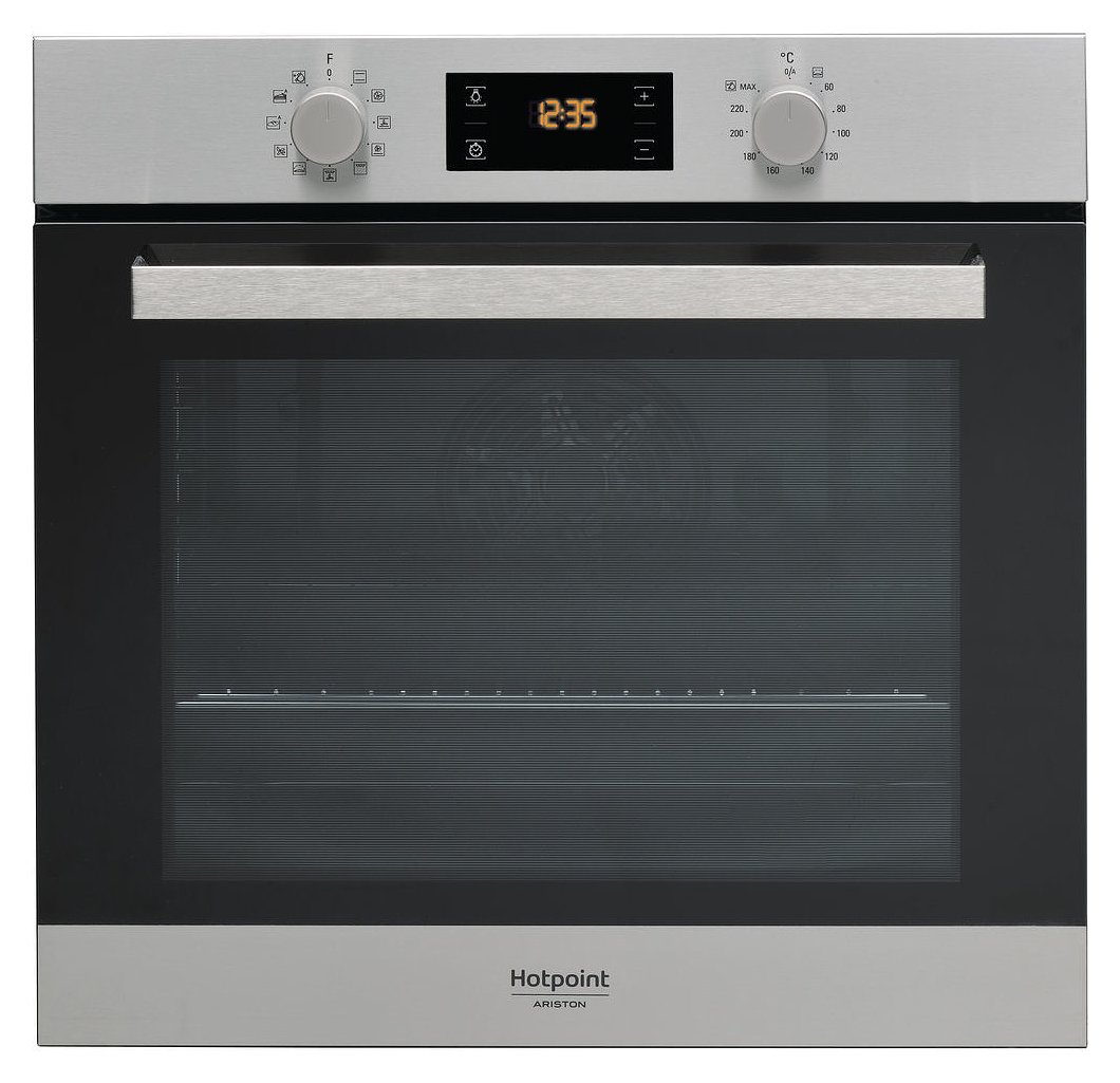 Hotpoint Ariston FA3 840 H IX HA Class 3 Built-in oven cm. 60 - inox black  glass | Vieffetrade