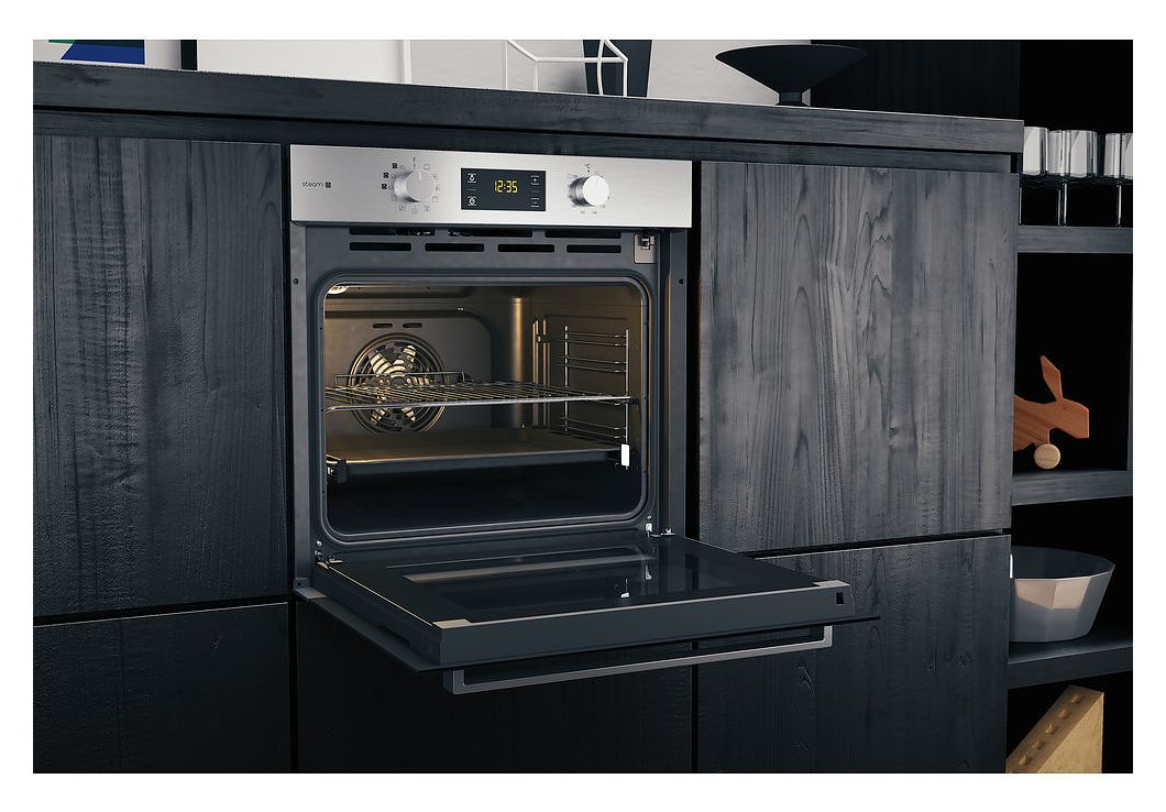 Hotpoint Ariston FA3 840 H IX HA Class 3 Oven zgrajena cm. 60 - inox black  glass | Vieffetrade