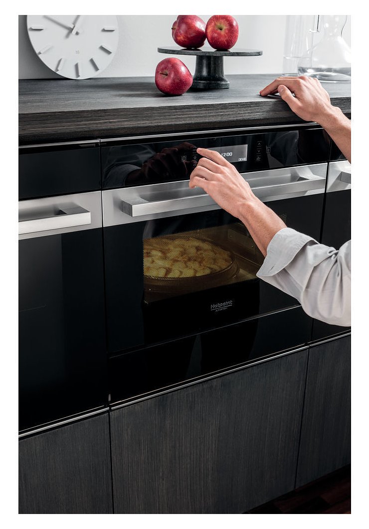 Hotpoint Ariston MP 996 IX HA Combination microwave oven 60 lt 40 -  stainless steel / black glass | Vieffetrade