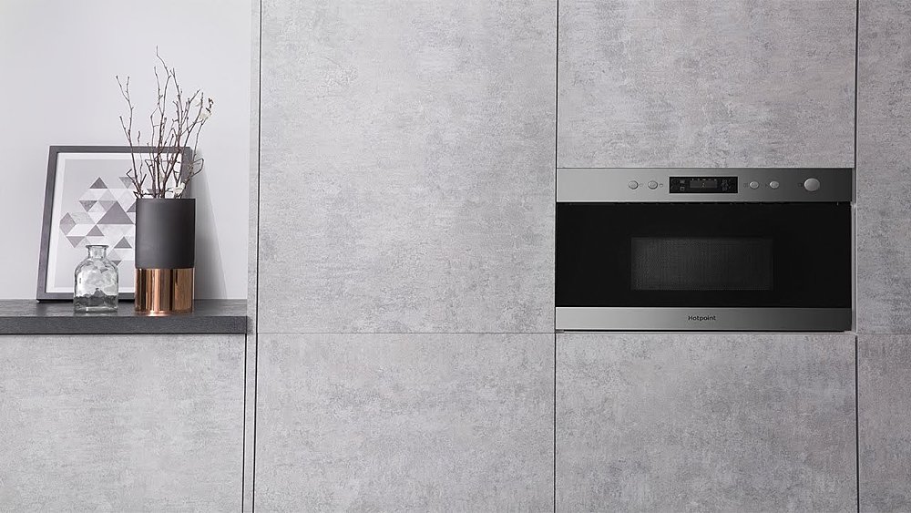 Hotpoint Ariston MN 314 IX HA Mikrowellenherd 60 l 22 - edelstahl /  schwarzglas | Vieffetrade