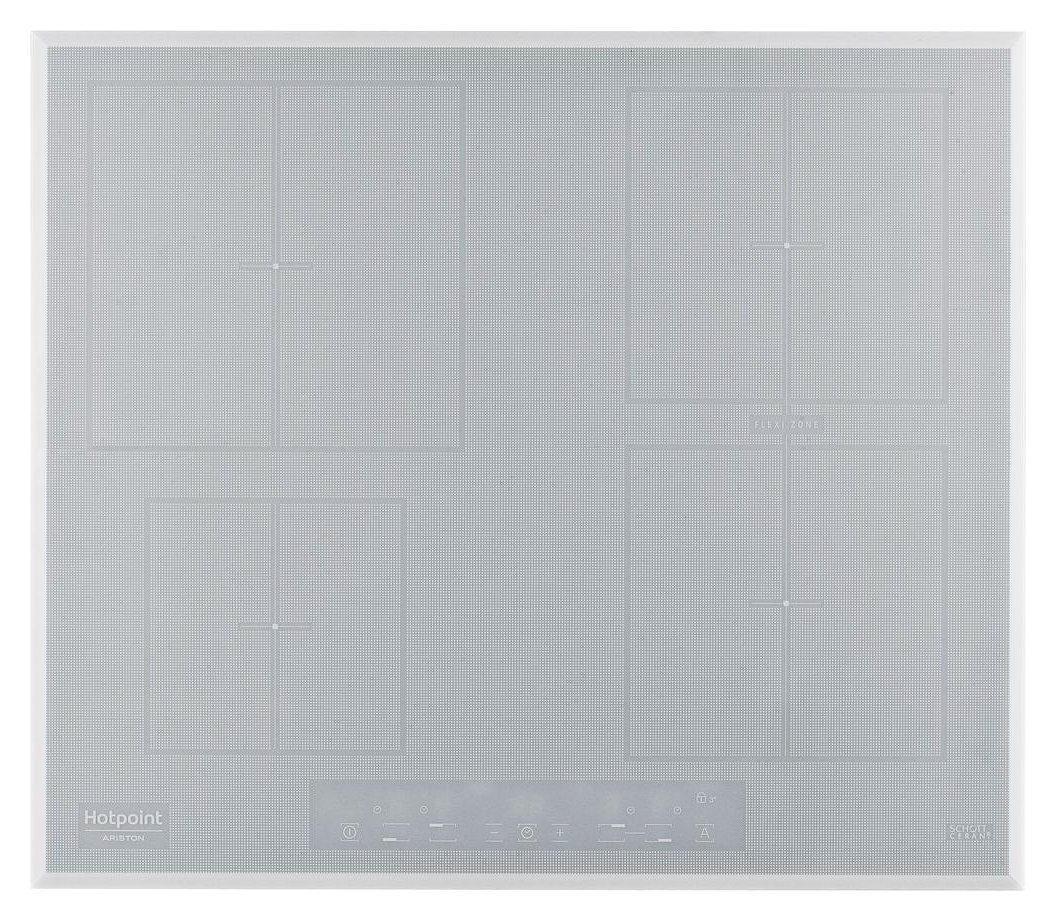 Hotpoint Ariston KIA 641 B B (WH) Induction cooking top cm. 60 - white  ceramic glass | Vieffetrade