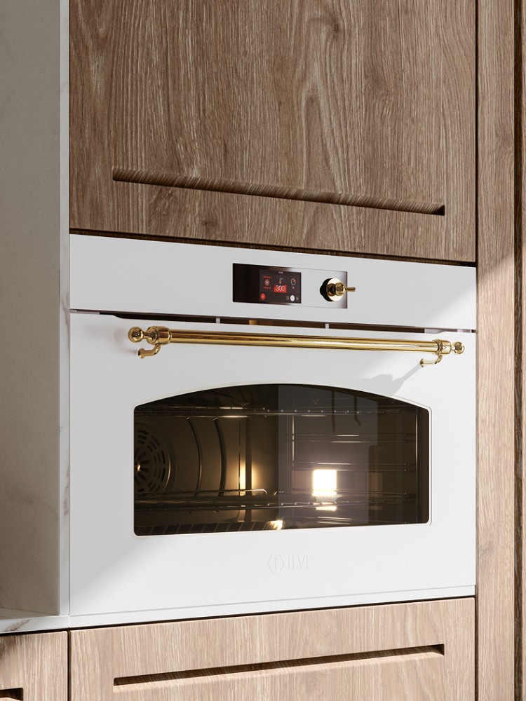 Ilve OV91SNT3 Nostalgie Four électrique multifonction 90 cm - inox ou  coloré | Vieffetrade