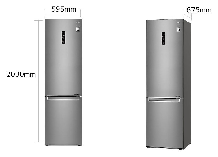 Lg Gbb72sadxn 0499674 Combined Refrigerator 384 Lt Saffiano Vieffetrade