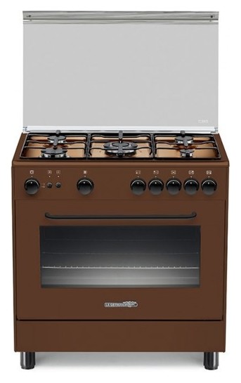 La Germania S85C21C/19 Kitchen cm. 80 brown 5 gas burners - gas oven |  Vieffetrade