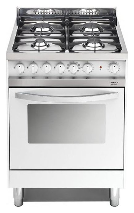 Lofra MB66GV 40020080 Maxima Kitchen from accosto cm. 60 x 60 - white 4  fires + 1 gas oven | Vieffetrade