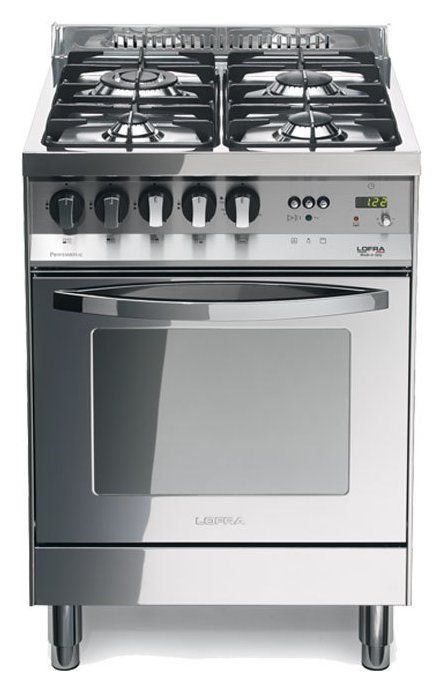 Lofra PL 66MFT/C 60020034 Rainbow Kitchen from accosto cm. 60 x 60 - total  inox 4 fires + 1 electric oven | Vieffetrade