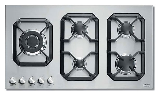 Lofra HLS9B0 29230221 Nettuno 90 Hob cm. 90 - stainless steel 5 burners |  Vieffetrade