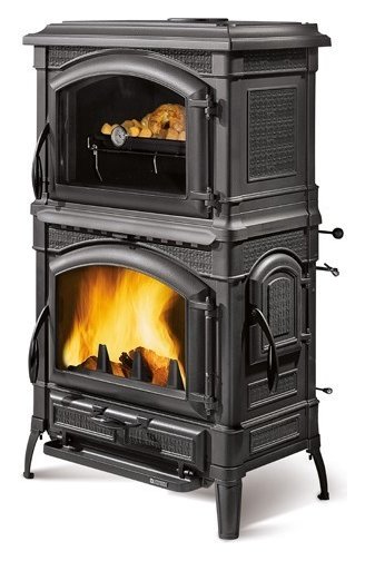 Nordica ISOTTA FORNO EVO 7119104 Wood stove with hot air natural convection  9.7 kw - cast iron | Vieffetrade