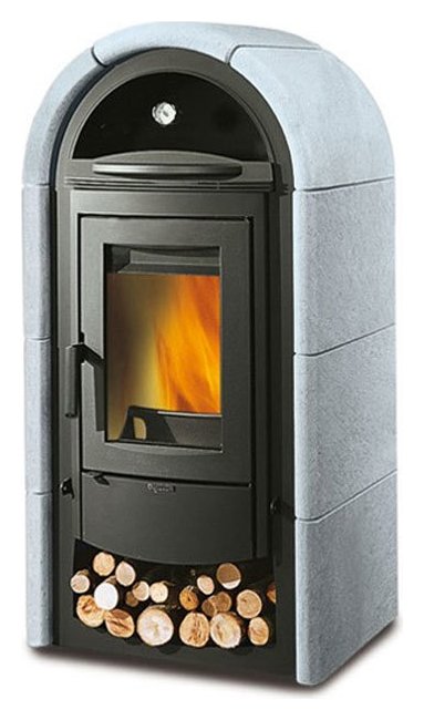 Nordica STEFANY FORNO BII 7113432 Wood stove hot air natural convection 11  kw covering in natural stone | Vieffetrade