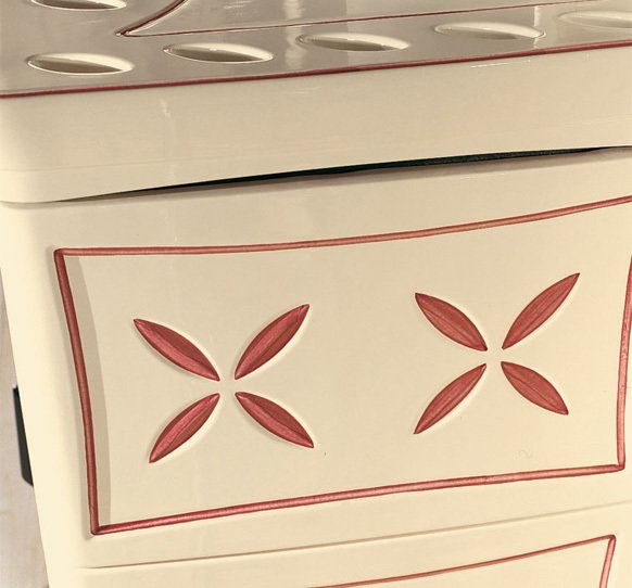Nordica NICOLETTA FORNO EVO 7116380 Hölzerkofen heissluft natürliche  konvektion 9 kw - bordeaux majolika-beschichtung | Vieffetrade