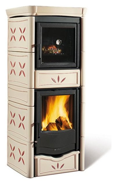 Nordica NICOLETTA FORNO EVO 7116388 Wood stove hot air natural convection 9  kw - ametista majolica covering | Vieffetrade