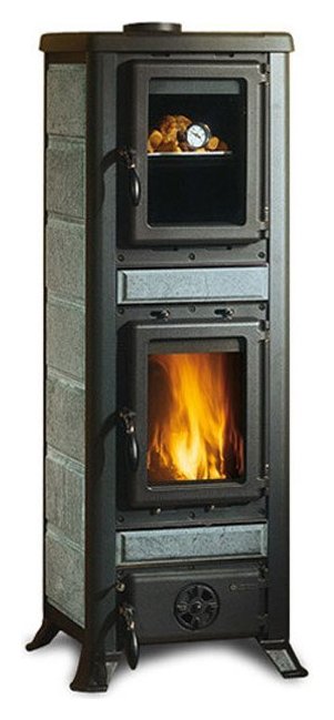 Nordica FULVIA FORNO 7111592 Wood stove hot air natural convection 6 kw -  natural stone natural stone cladding | Vieffetrade