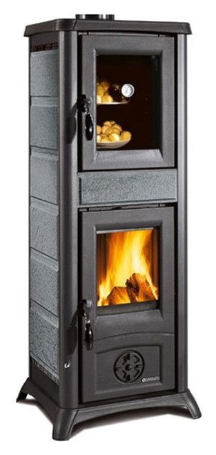 Nordica GEMMA FORNO 7111702 Wood stove hot air natural convection 7 kw -  natural stone natural stone cladding | Vieffetrade