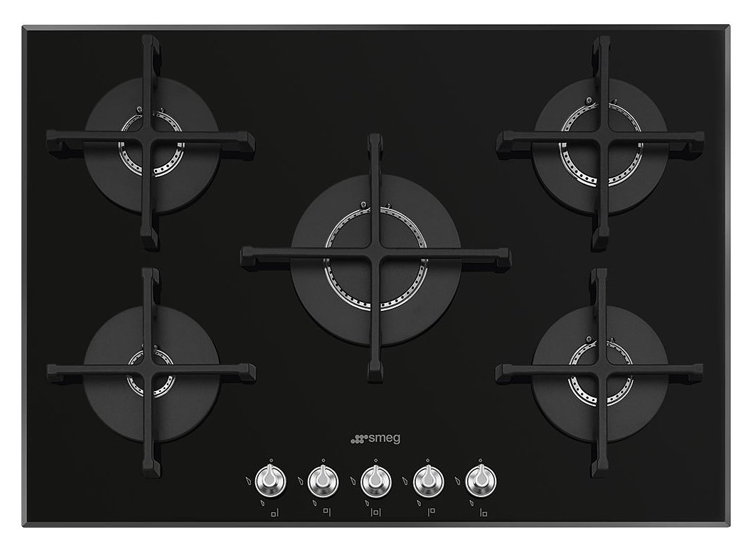 Smeg PV175N2 Linea Gas hob - cm. 72 - black | Vieffetrade