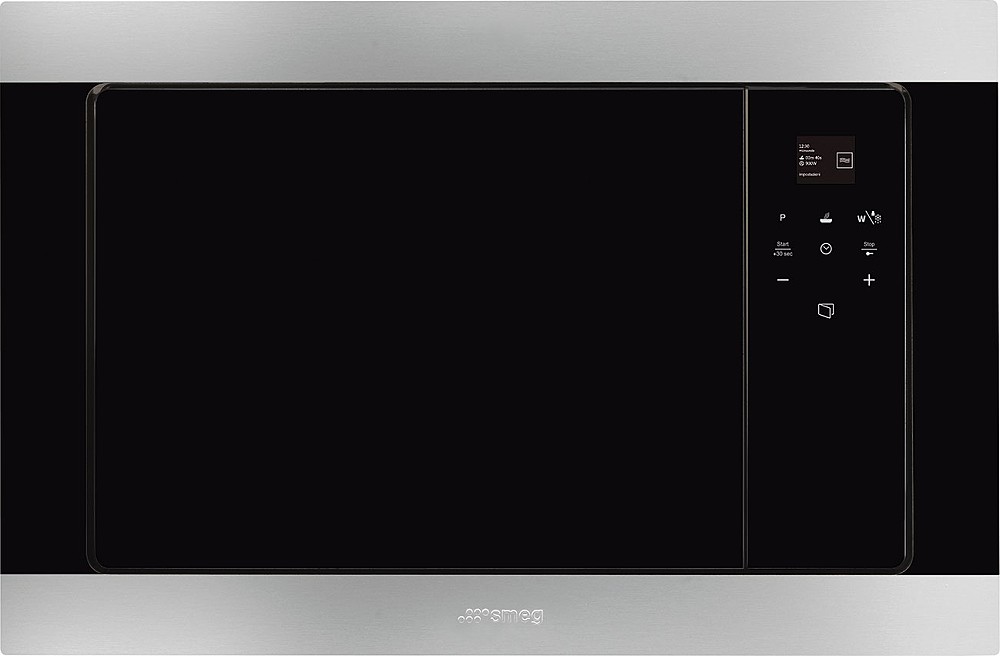 Smeg FMI320X2 Classica Built-in microwave oven cm. 60 - anti-fingerprint  stainless steel | Vieffetrade