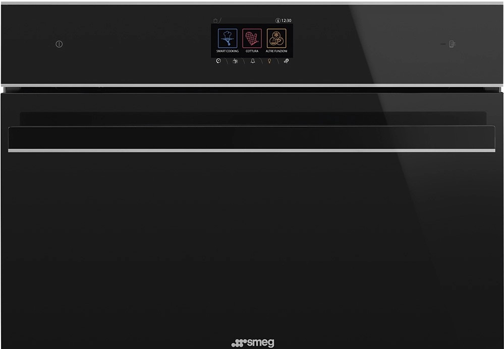 Smeg SF4604WMCNX Dolce Stil Novo Combined microwave oven cm 60 h 45 - black  | Vieffetrade