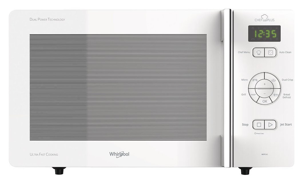 Whirlpool MCP345WH Freestanding microwave oven cm 52 h 30cm - white |  Vieffetrade