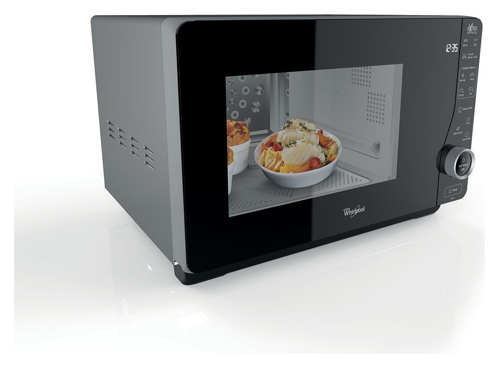 Whirlpool MWF421SL MWF 421 SL Free-standing microwave oven cm. 49 - silver  | Vieffetrade