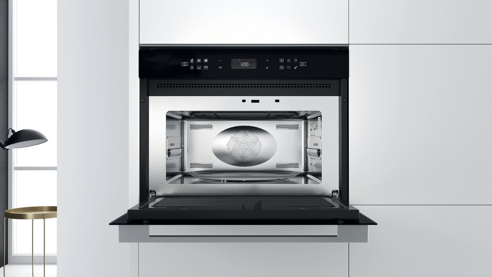 Whirlpool W7 MW361 Four à micro-ondes combiné encastrable 60 cm - acier  inoxydable / noir | Vieffetrade