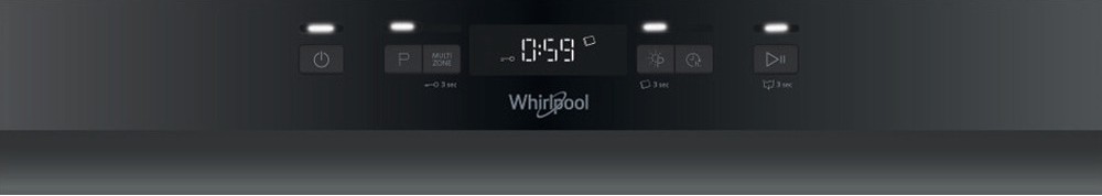 Whirlpool WB 6020 P X Lave-vaisselle partiellement intégré cm. 60-14  couverts - panneau avant en acier inoxydable | Vieffetrade